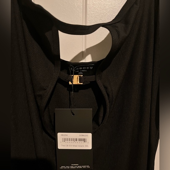 Side Slit Maxi Dress -Black NWT - Picture 5 of 6